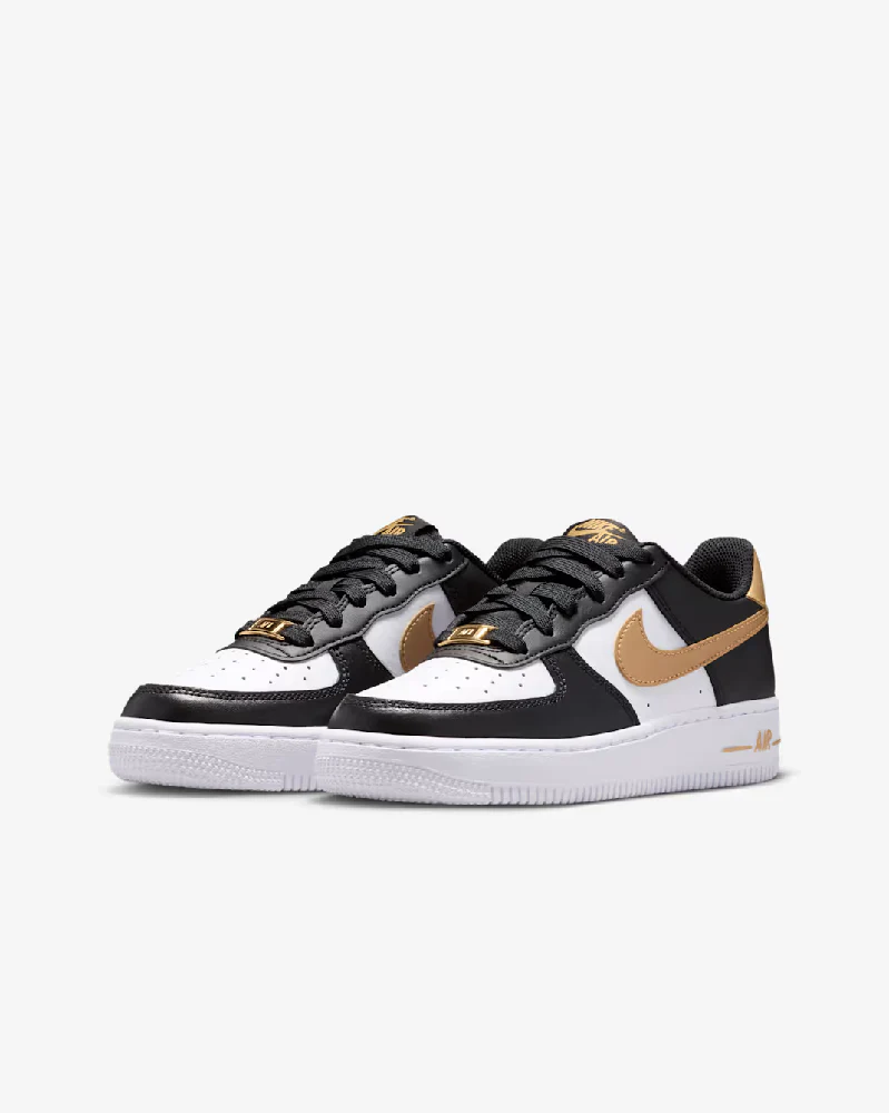 Air Force 1 Sneakers White Black GS - Image 9