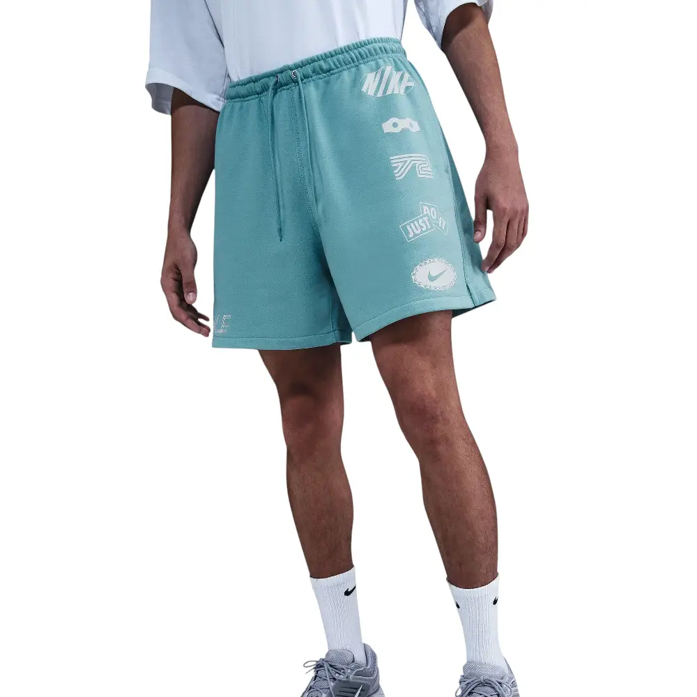 Club French Terry Flow Cycle Short Light Blue - Image 3