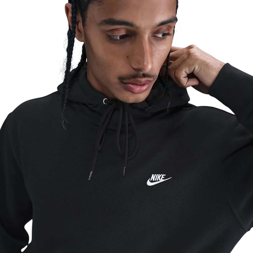Club Pullover Fleece Hoodie Black - Image 3