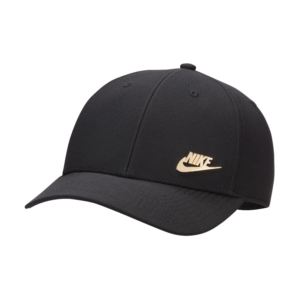 Dri-FIT Club Structured Metal Logo Cap Black Gold