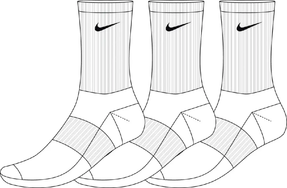 Everyday Cushioned Training Crew Socks (3 Pairs) - Image 5