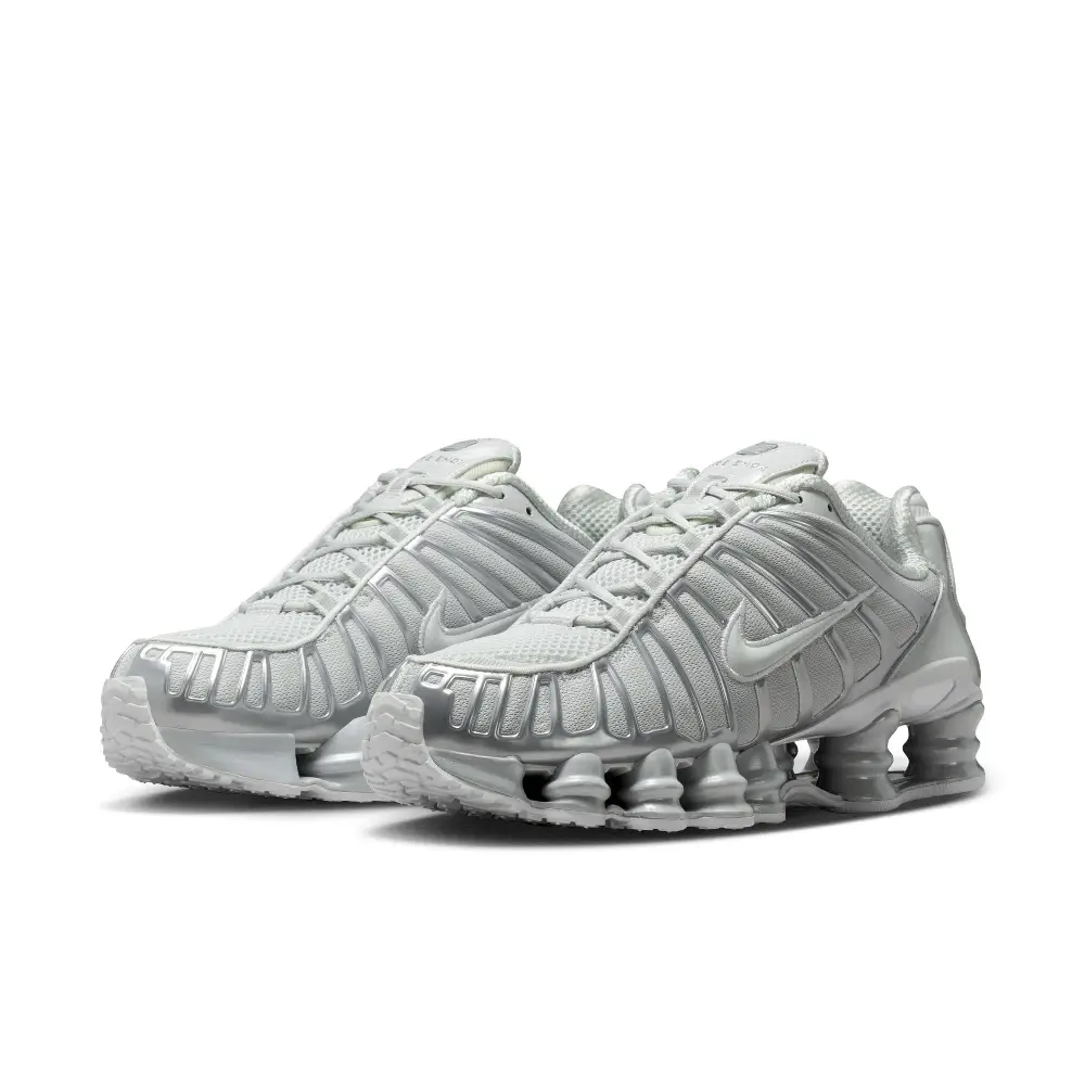 Nike Shox TL Sneakers with Reflective Accents Grey - Image 2