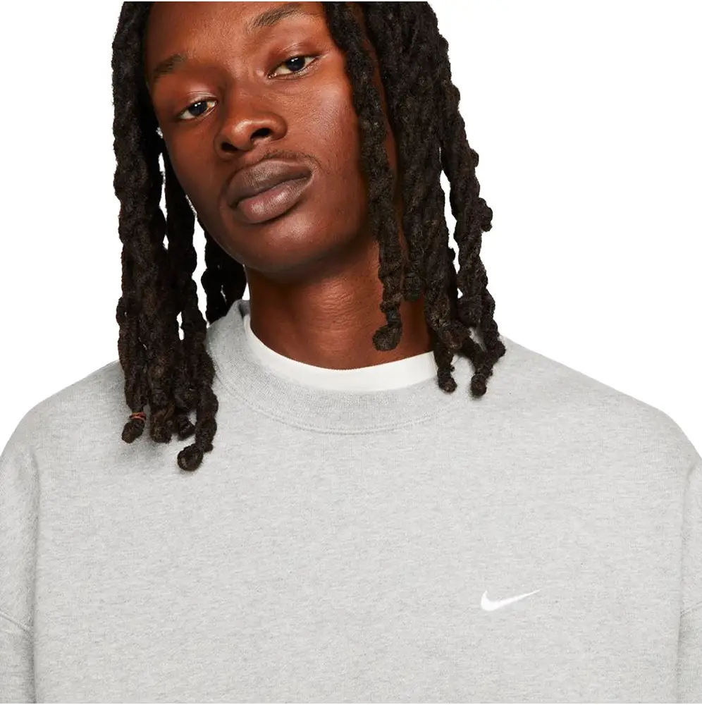 Solo Swoosh Fleece Crew Sweat - Image 3