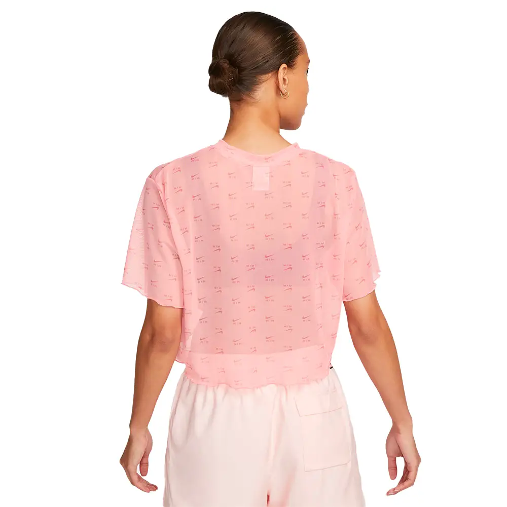 Sportswear Air All Over Print Mesh Crop Top - Image 2