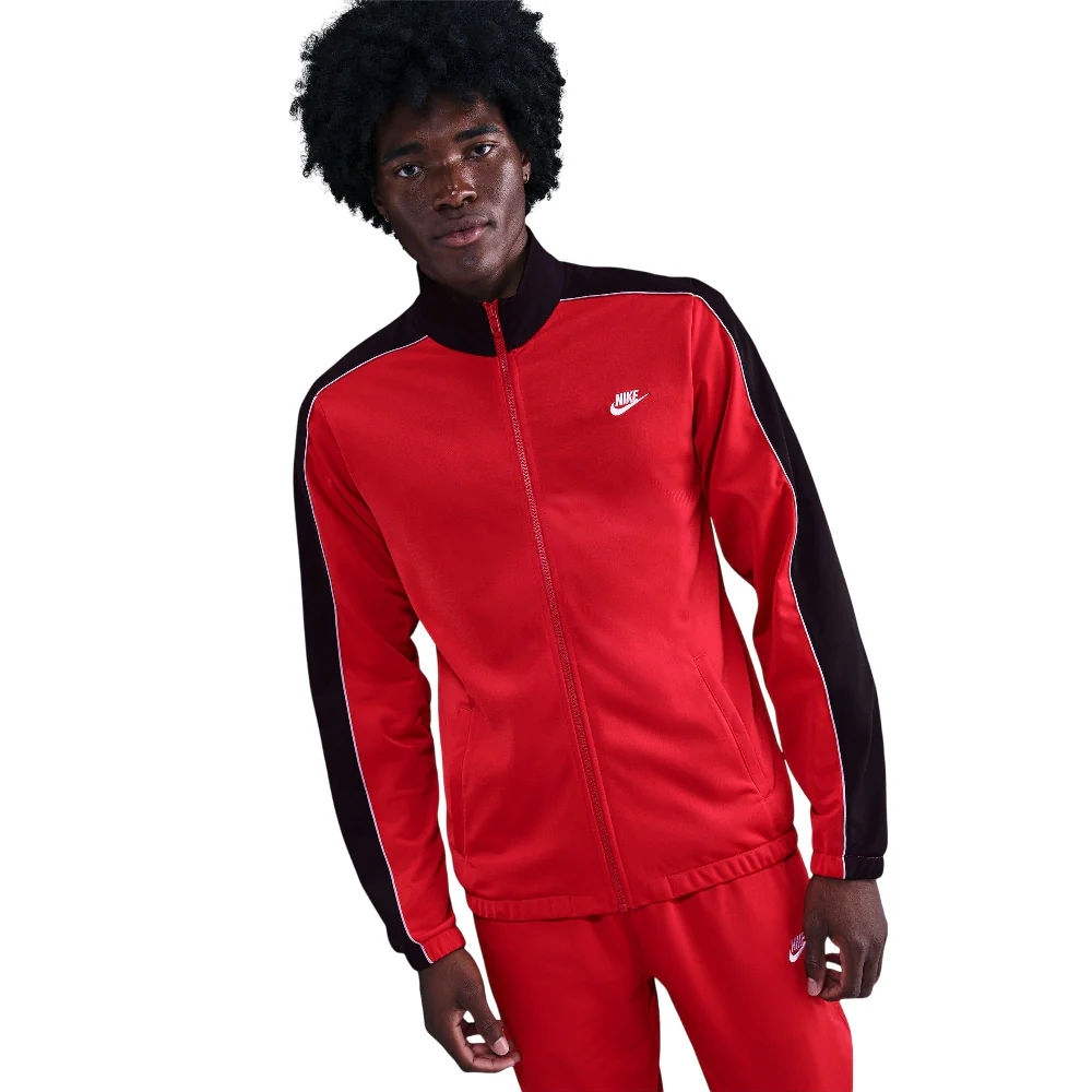 Sportswear Club Poly-Knit Tracksuit Red - Image 3