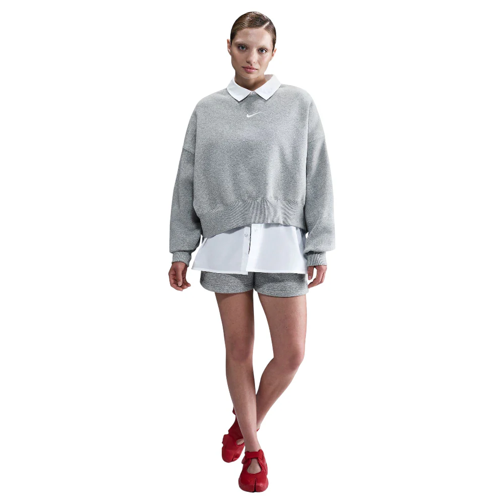 Sportswear Phoenix Fleece Over-Oversized Crew-Neck Sweatshirt Grey