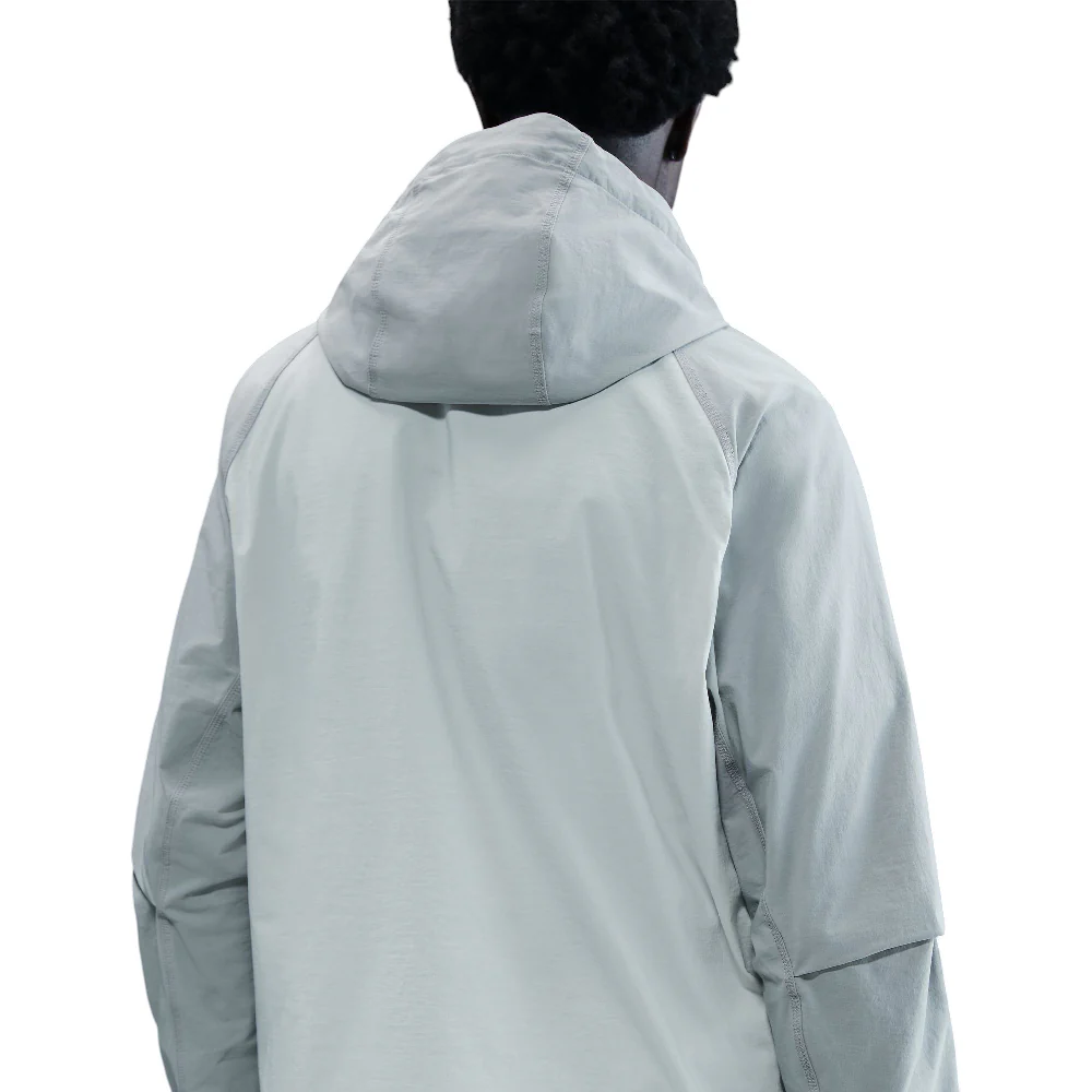 Tech Woven Full-Zip Windrunner Jacket Grey - Image 4
