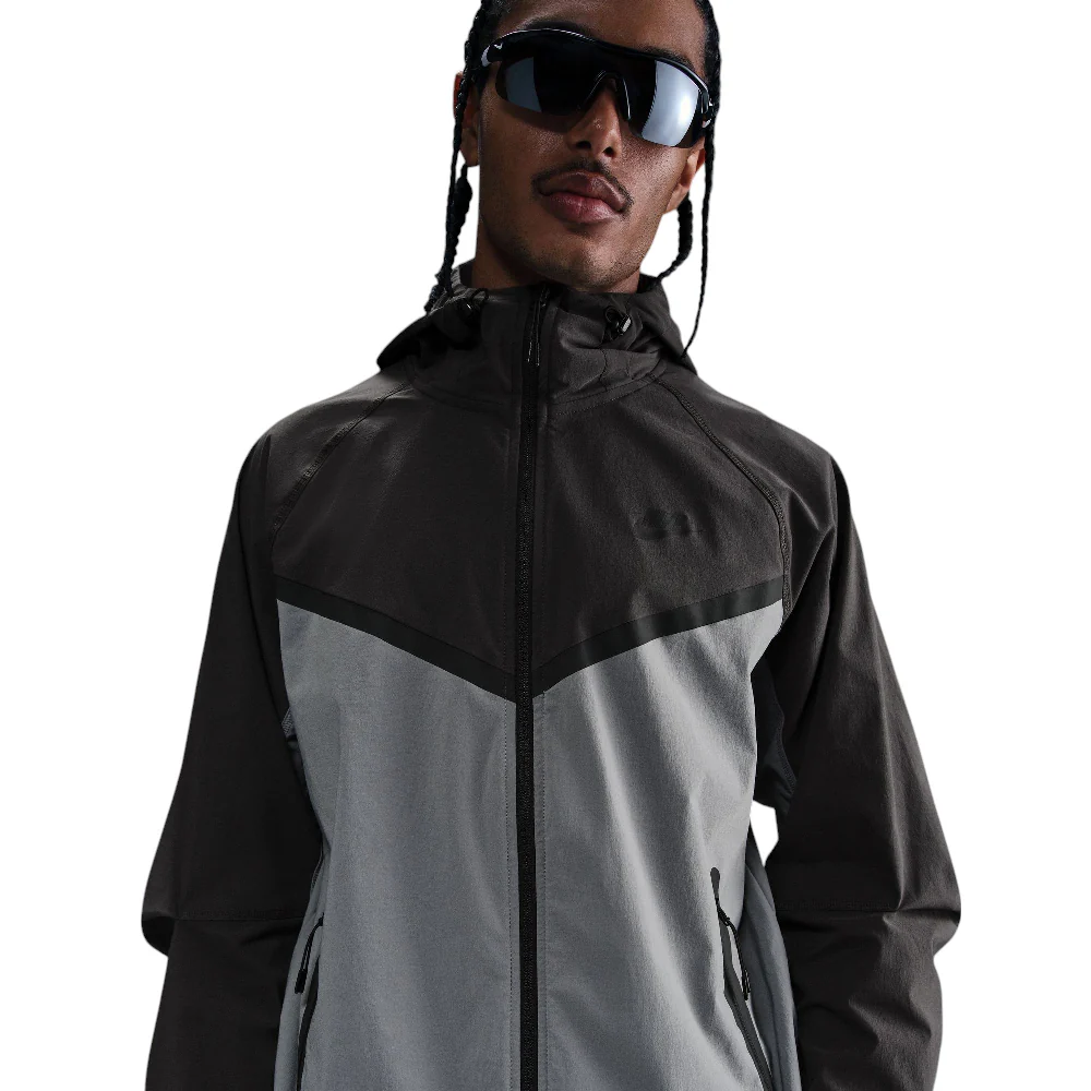 Tech Woven Jacket Grey/Black - Image 3