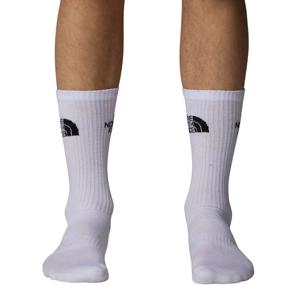 Multi Sport Cush Crew Sock 3 Pairs White - Image 2
