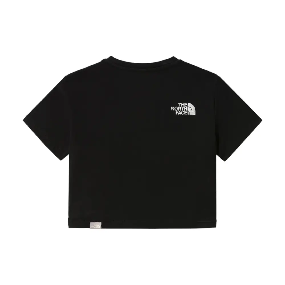 S/S Essential Cropped Slim T-Shirt Black - Image 2