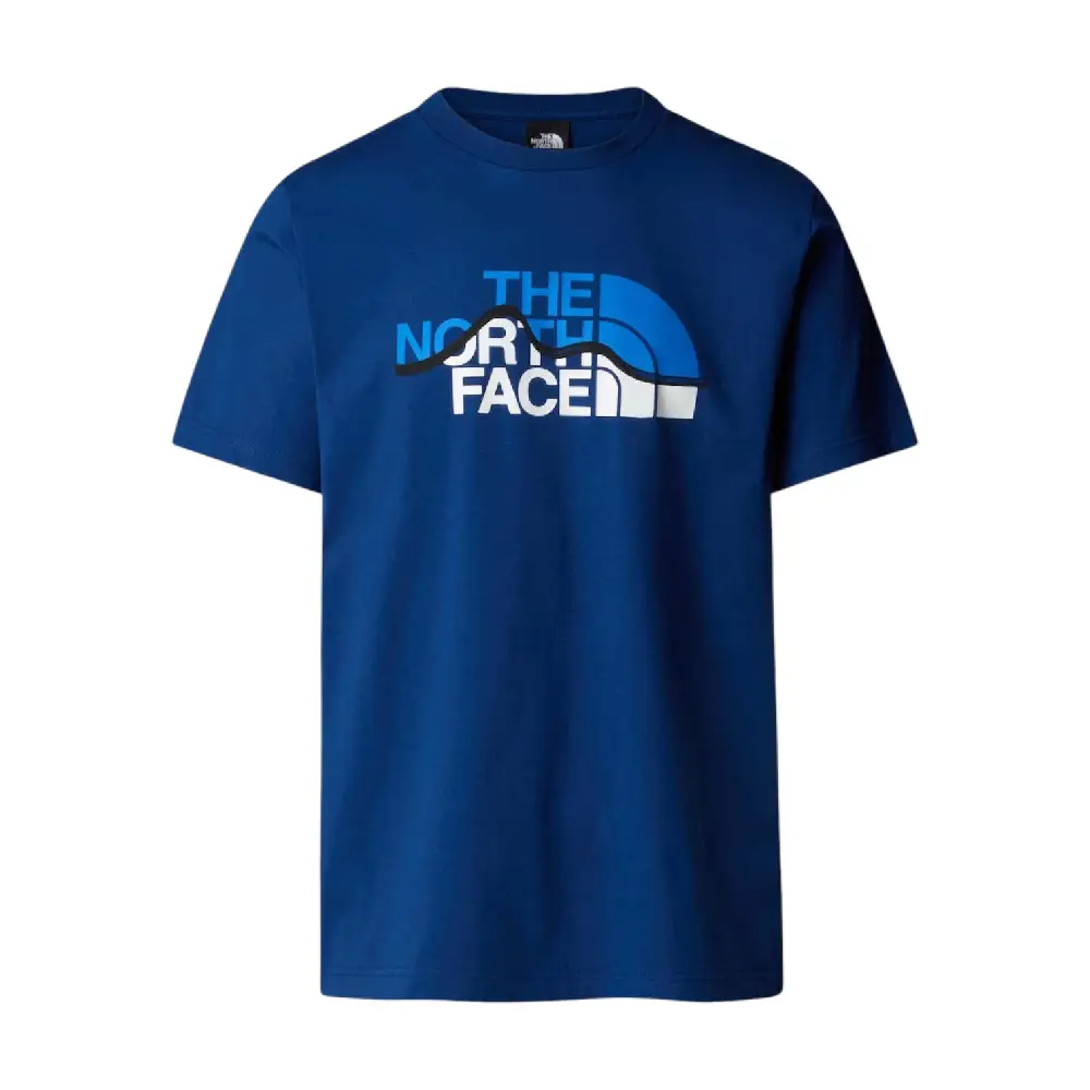 S/S Mountain Line T-Shirt Blue