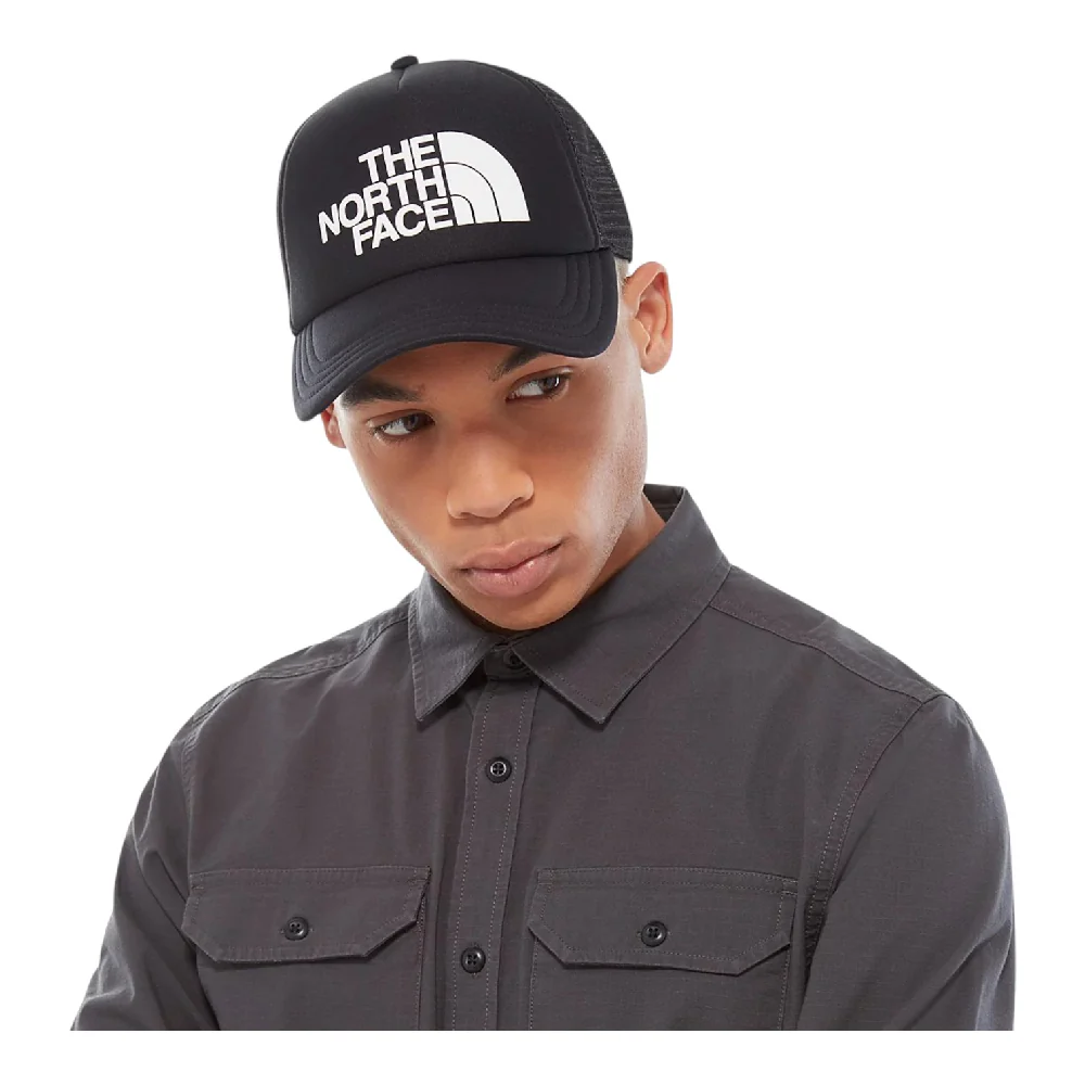 TNF Logo Trucker Cap Black - Image 3