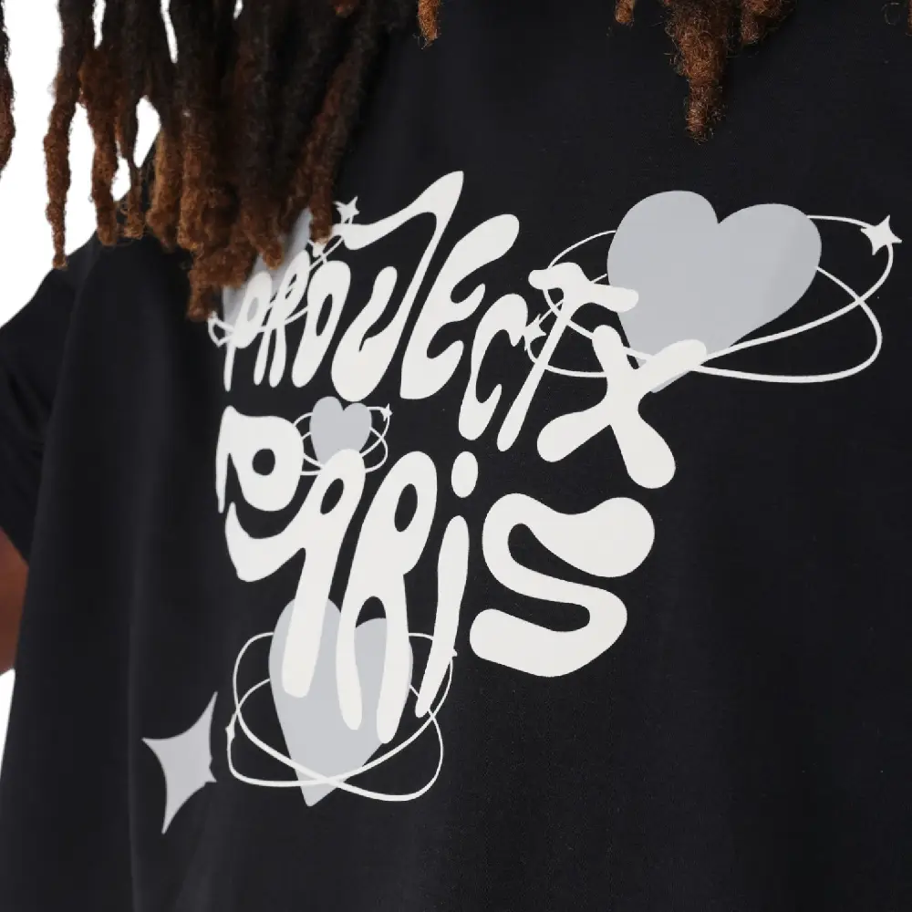 Oversized Y2K T-shirt Black - Image 3