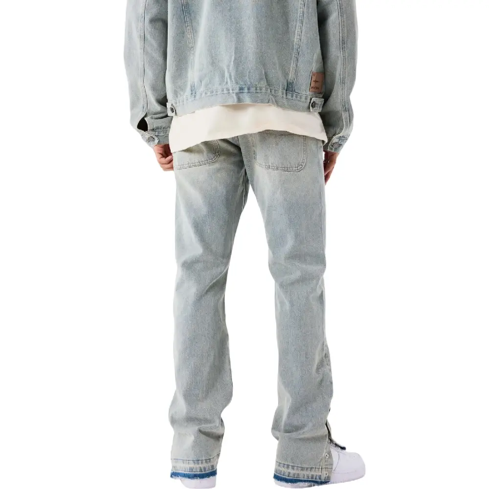 Wide-leg coordinated jeans blue - Image 2
