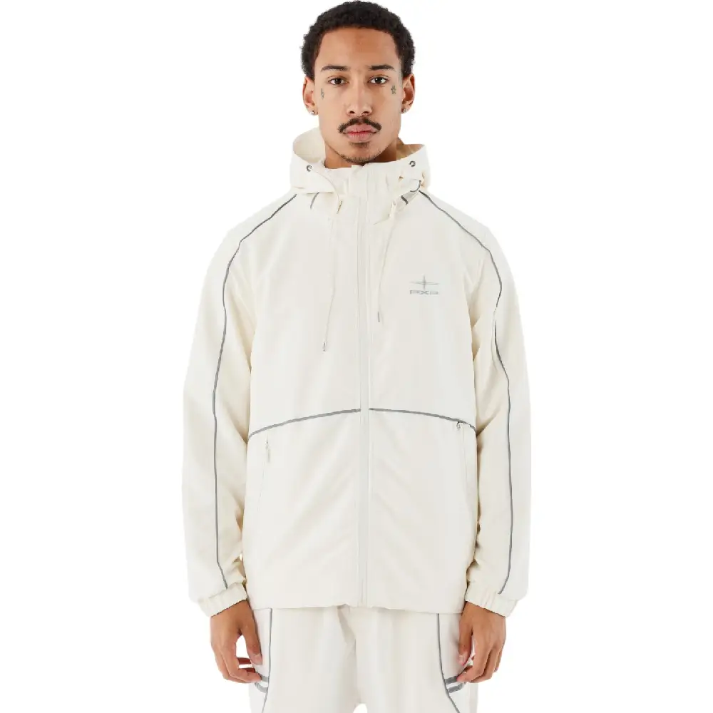 Windbreaker Jacket with reflective details White