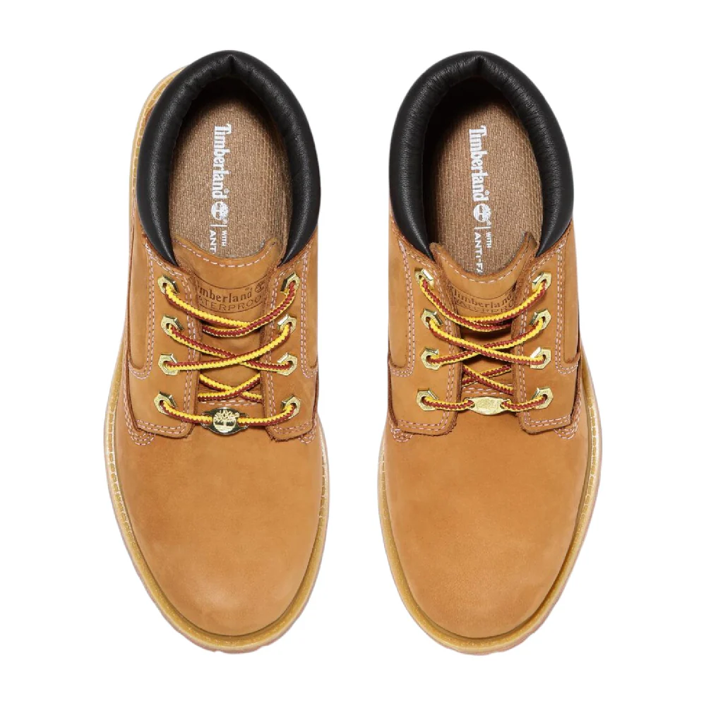 Nellie Mid Lace Up Waterproof Chukka Boots Beige - Image 3