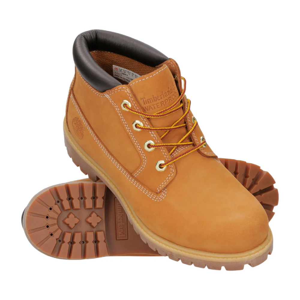 Premium Mid Lace Up Waterproof Chukka Boots Beige - Image 3